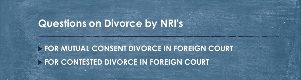 Divorce by NRIs