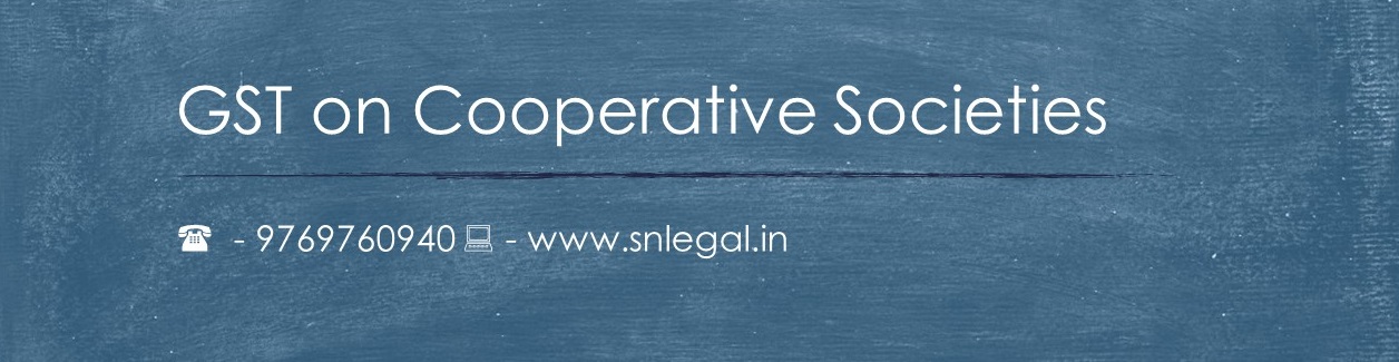 GST on Cooperative Societies